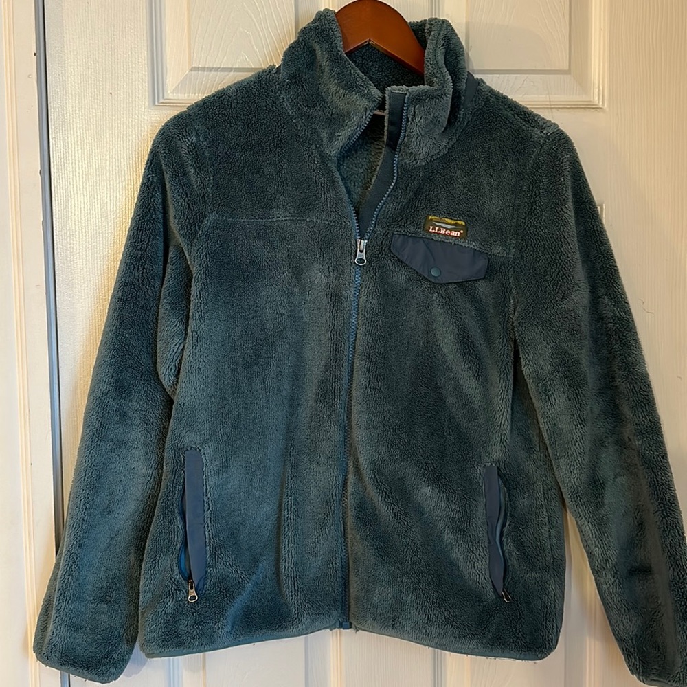 LL Bean zip up fleece.